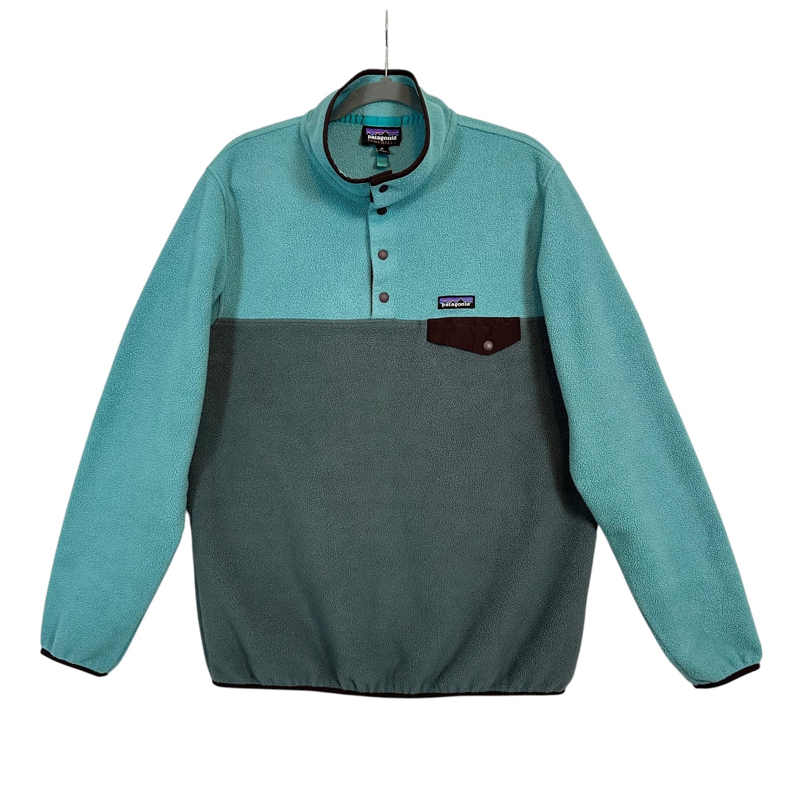 Patagonia Lightweight Synchilla Snap-T Pullover Xl Color Block Split Fleece